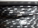 PES-Flechtschnur ø6mm, schwarz KF weiß