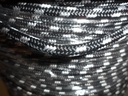 PES-Flechtschnur ø6mm, schwarz KF weiß