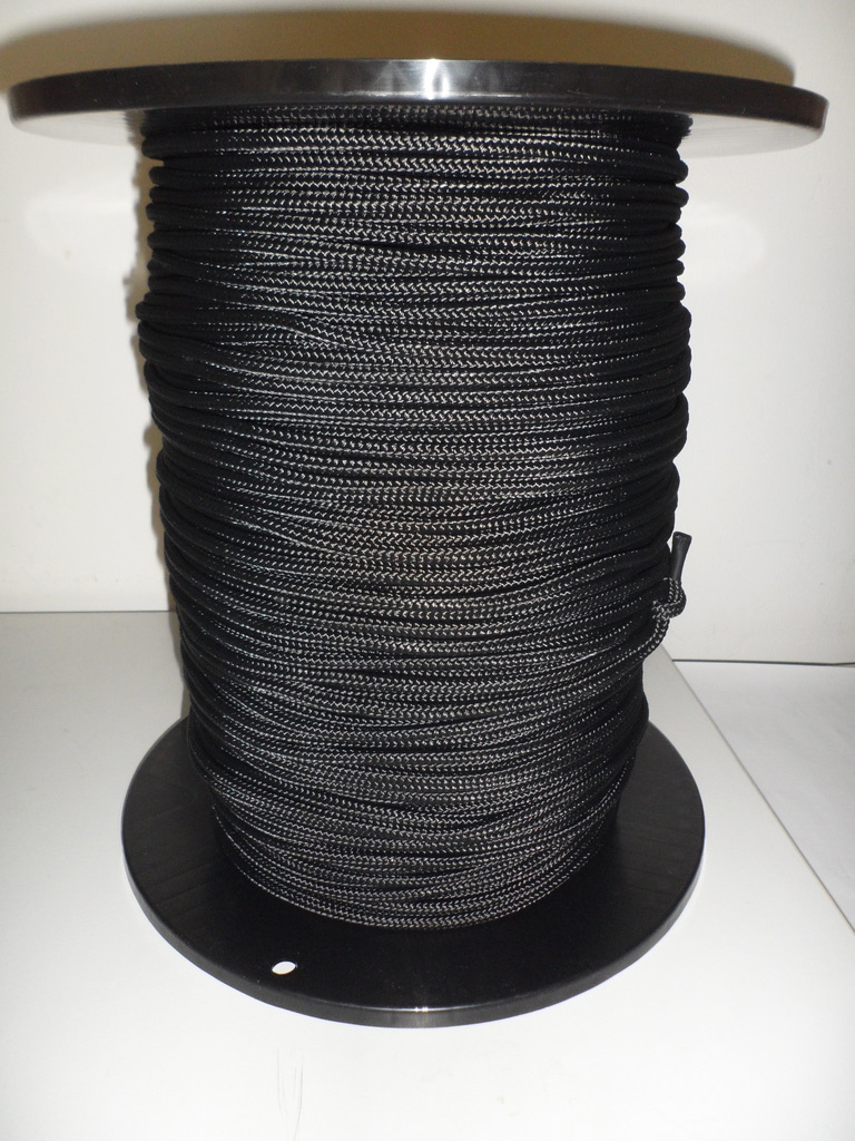 PES-Flechtschnur ø6mm, schwarz