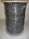 PES-Flechtschnur ø6mm, schwarz KF weiß