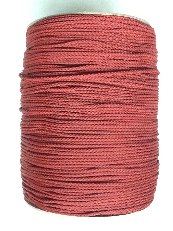 PP-Flechtschnur, 3mm, rot, Spule a 500m