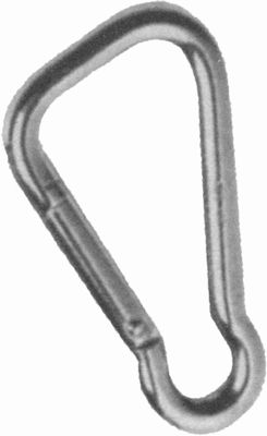Karabinerhaken asymmetrisch, AISI 316