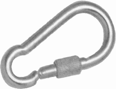 Karabinerhaken mit Mutter, AISI 316