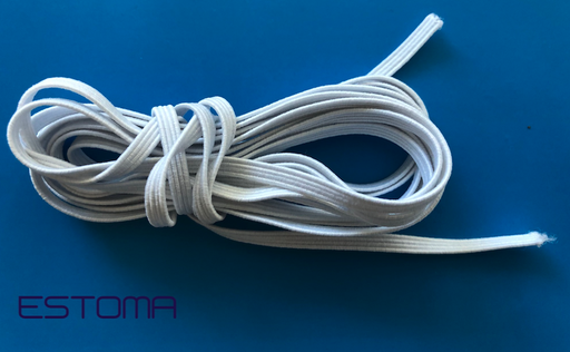[SW10030] Flachgummiband 4mm weiß