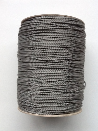[so61003-grau-R5F2] PP-Flechtschnur, 3mm, grau, Spule a 500m